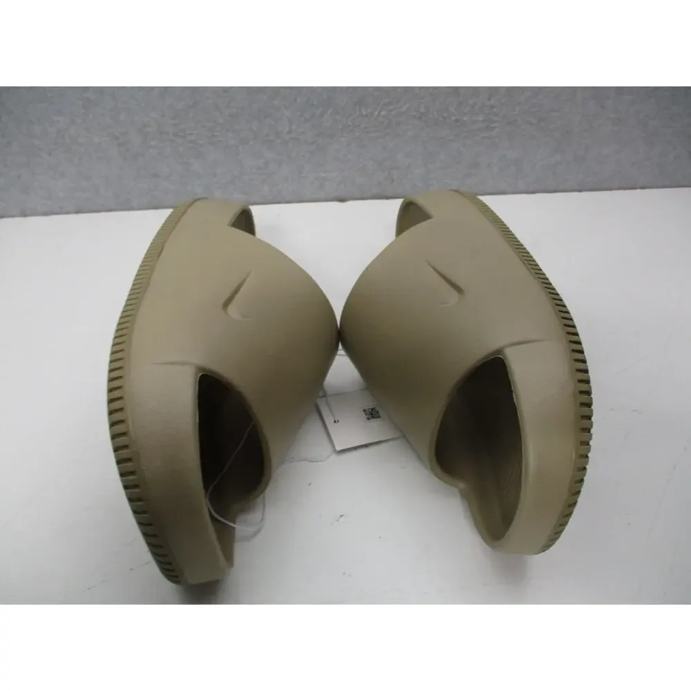 Nike Calm Slide Sandals Womens Sz 10 Mens Sz 9 Khaki Tan/Beige Slides